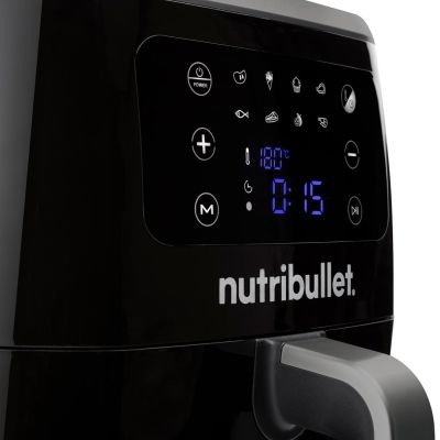 12. NutriBullet XXL Digital Air Fryer Pojedyńczy 7 l Autonomiczny 1800 W Frytkownica na gorące powietrze Czarny
