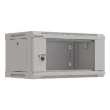 LANBERG SZAFA INSTALACYJNA RACK WISZĄCA 19" 4U 540X350 SZARA DRZWI PRZESZKLONE (FLAT PACK)