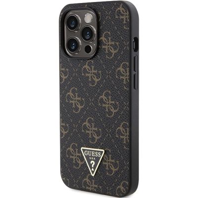2. Etui Guess 4G Triangle Metal Logo na iPhone 14 Pro - czarne