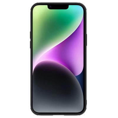 2. Nillkin CamShield Leather S Case etui iPhone 14 pokrowiec z osłoną na aparat czarny