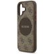 6. Etui Guess 4G Circle Classic Logo MagSafe na iPhone 17 - brązowe