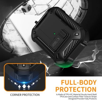 6. Etui Tech-Protect Carbonox MagSafe na AirPods Pro - czarne