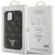 8. Etui Guess 4G Triangle Metal Logo na iPhone 14 / 15 / 13 - czarne