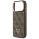6. Etui Guess 4G PU Triangle Logo & Stand Camera Magsafe na iPhone 17 Pro Max - brązowe