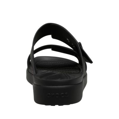 3. Klapki damskie Crocs Brooklyn Buckle Low czarne 211215 001