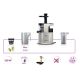 18. ELDOM WYCISKARKA WOLNOOBROTOWA PJ350 250 W CZARNA DWA FILTRY NOWEJ GENERACJI HEAVY PRESS