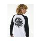 2. Koszulka chłopięca RIP CURL Wettie Icon Ls Tee -Boy biały