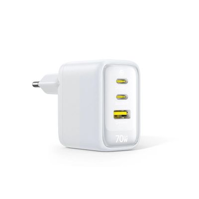 2. Ładowarka sieciowa Baseus EnerFill FE22 70W 2 x USB-C + USB-A - biała