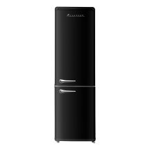 Lodówka Retro Ravanson LKK-250RB 250l | oświetlenie LED | styl vintage | 545 x 585 x 182 mm | czarny