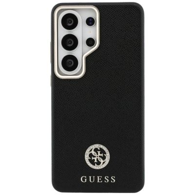 3. Etui Guess Rhinestone Round Logo MagSafe na Samsung Galaxy S26 Ultra - czarne
