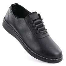 Półbuty damskie komfortowe czarne UNISOFT 5933