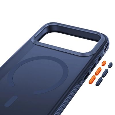 5. Etui Tech-Protect MagAir MagSafe CC na iPhone 18 Pro Max / 17 Pro Max - ciemnoniebieskie matowe