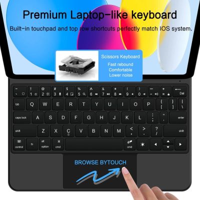7. Etui Tech-Protect Smartcase Magnetic z klawiaturą na iPad 10.9” 2022 / iPad 11” 2025 - czarne