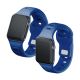 Pasek silikonowy 3mk Silicone Watch Strap do Apple Watch 38 / 40 / 41 mm - niebieski