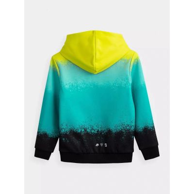 4. Bluza chłopięca bawełniana z kapturem 4F 4FJWSS26TSWSM3184-90A