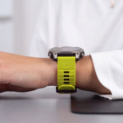 7. Pasek Tech-Protect Iconband Pro na Garmin Fenix 5X / 5X Plus / 6X / 6X Pro / 7X / 8 / 8 Pro / 9 / 9 Pro (51 mm) - limonkowo-czarny