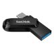 8. Pendrive SanDisk Ultra Dual GO SDDDC3-128G-G46 (128GB; USB 3.0, USB-C; kolor czarny)