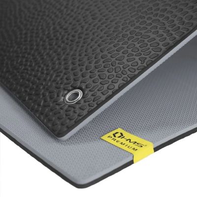 2. Mata fitness klubowa z otworami HMS MFK03 szaro-czarna