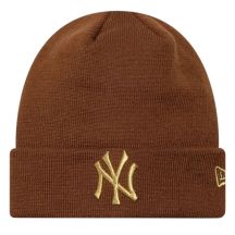 New Era Wmns Metallic Logo Beanie New York Yankees Hat 60915931 Brązowe One size