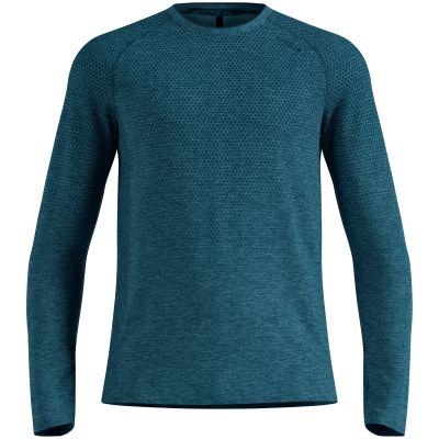 2. Koszulka z długim rękawem męska Odlo ESSENTIAL SEAMLESS T-shirt crew neck l/s zielona