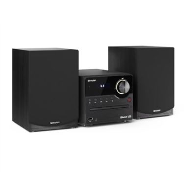 9. Sharp XL-B512(BK) Mikrosystem Hi-Fi, CD/FM/USB/Bluetooth v5.0, 45W, czarny Sharp | Mikrosystem Hi-Fi | XL-B512(BK) | Gniazdo USB | Wejście AUX | Łączność Bluetooth | Odtwarzacz CD | Czarny | Radio FM | Połączenie bezprzewodowe