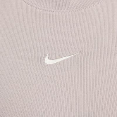 4. Koszulka damska Nike Sportswear Chill Knit beżowa FB8279 019
