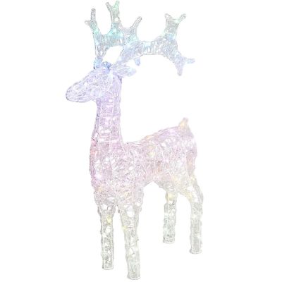 DEKORACJA RENIFER 75 CM 80 LED