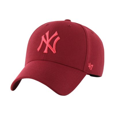 3. Czapka z daszkiem '47 Brand New York Yankees MVP Snapback bordowa B-MVPSP17WBP-RZD