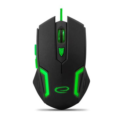 5. Mysz komputerowa Esperanza Fighter EGM205G (optyczna; 2400 DPI; kolor czarny)