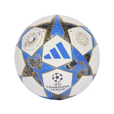 2. Piłka nożna adidas UCL Mini 25/26 League Stage biało-niebiesko-złota JP1544