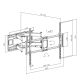 MACLEAN UCHWYT DO TV EKONOMICZNY 60-120" 120KG VESA 900X600 MC-482