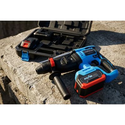 Akumulatorowy młot udarowo-obrotowy EXTRALINK POWERLINK PWL-6608 26MM 20V 2X4AH