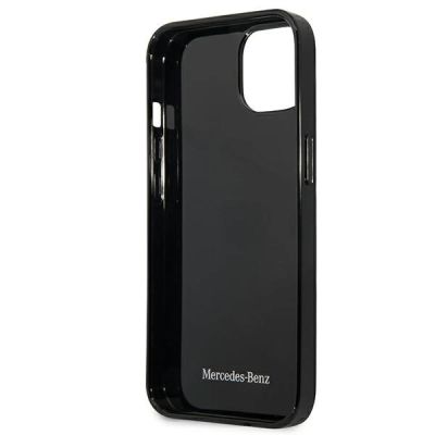 7. Etui Mercedes Silver Stars Pattern na iPhone 13 mini - czarne