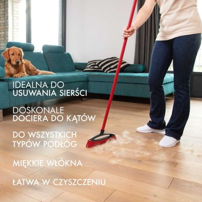 10. Szczotka do zamiatania sierści i włosów Vileda Always Clean PET PRO