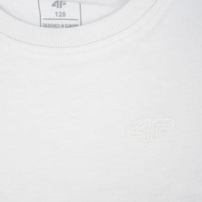 3. Koszulka dla dziewczynki Longsleeve 4F F460 biała 4FJWMM00TLONF460 10S