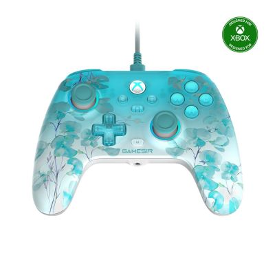 6. Kontroler Gamesir T7 Pro przewodowy kwiatowy XBOX