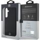 8. Etui Mercedes Leather Textured & Plain MagSafe na Samsung Galaxy S24 - czarne
