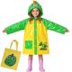PELERYNA PRZECIWDESZCZOWA PŁASZCZ PONCZO DLA DZIECI ŻÓŁTA REDCLIFFS R.L