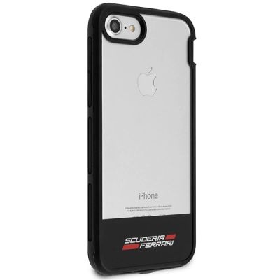 4. Etui Ferrari Racing Shield na iPhone 7 / 8 / SE 2020 / SE 2022  - półprzezroczyste