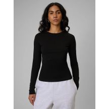 Longsleeve slim gładki damski 4F 4FRSS26TLONF658-20S