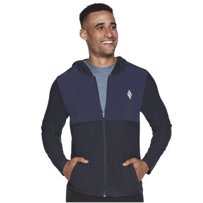 Skechers Ultra Go Lite Full Zip Hoodie MJA268-NVY Granatowe M