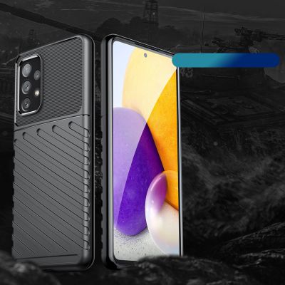 2. Thunder Case elastyczne pancerne etui pokrowiec Samsung Galaxy A73 czarny