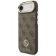 2. Etui Guess 4G Strass Logo & Big Strap Metal Buttons MagSafe na iPhone Air - brązowe