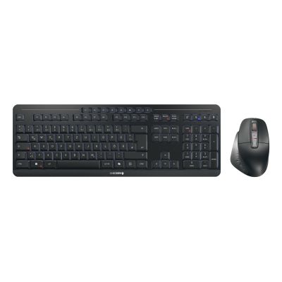 3. CHERRY Stream desktop ultimate klawiatura Dołączona myszka Dom/Biuro USB + RF Wireless + Bluetooth QWERTZ Niemiecki Czarny