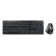3. CHERRY Stream desktop ultimate klawiatura Dołączona myszka Dom/Biuro USB + RF Wireless + Bluetooth QWERTZ Niemiecki Czarny