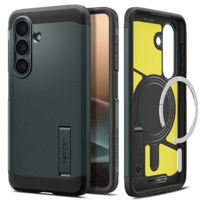 2. Etui Spigen Tough Armor Mag MagSafe na Samsung Galaxy S26 - zielone