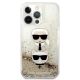 3. Etui Karl Lagerfeld Liquid Glitter Karl&Choupette Head na iPhone 13 Pro Max 6,7" - złote