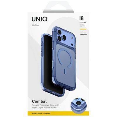 7. Etui UNIQ Combat Magclick Charging na iPhone 18 Pro Max / 17 Pro Max - niebieskie
