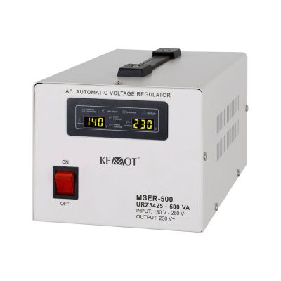 2. Automatyczny stabilizator napięcia  KEMOT MSER-500 (500 VA, serwomotor)