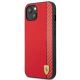 2. Etui Ferrari On Track Carbon Stripe na iPhone 13 mini - czerwone